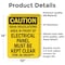 Signmission OSHA Regulations Area In Front Electrical Panel Must Be Kept Clear For 36 Inches, 10 in W x OS-2PACK-CS-D-1014-L-19216 - alternate 3